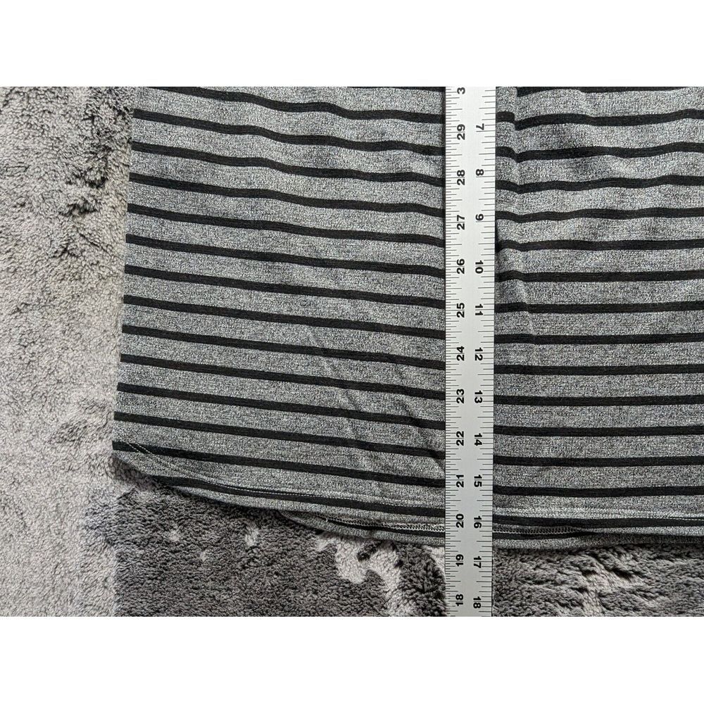 Sundry Pull On Drawstring Skirt Women's Size 3 Gray Striped - Picture 9 of 11